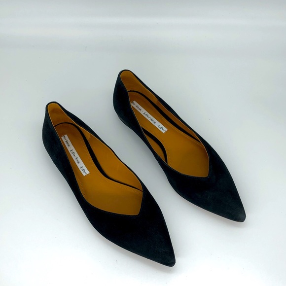 & Other Stories/NWOT Women’s Suede Very Low Heel Pointed Flats in Black 6.5 - Picture 8 of 10